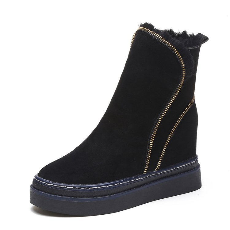 Inner height and velvet warm snow boots