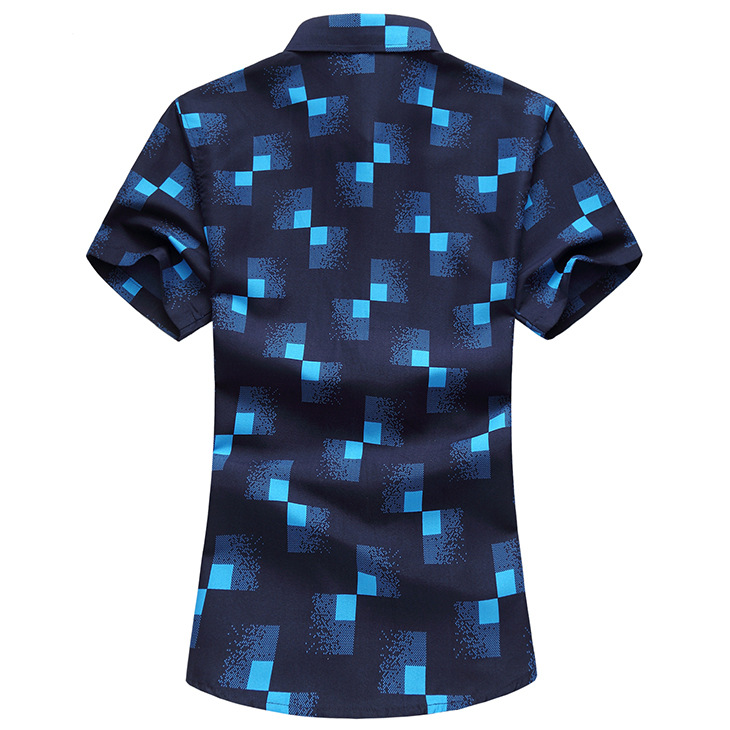 Plus fat plus size men's flower shirt