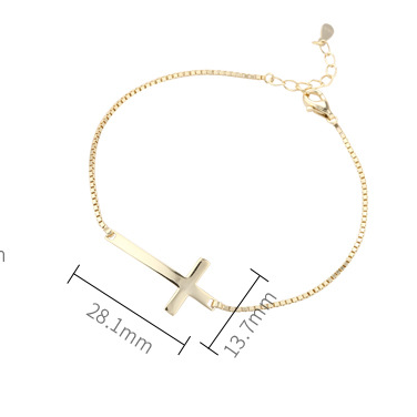 Cross 18K Gold Plated Bracelet