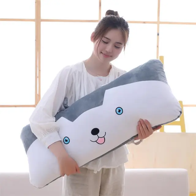 Cute Husky Long Throw Pillow 60Cm - Shop at LoveMi