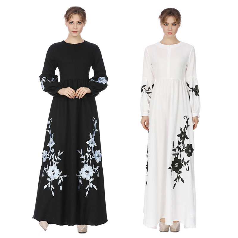 Black Worship Long Sleeve Dress