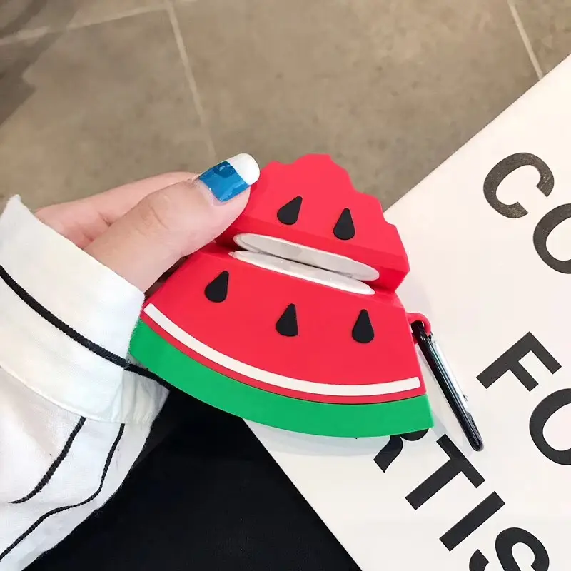 Cartoon cute watermelon wireless bluetooth headset set