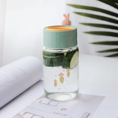 Cartoon pet rabbit glasses Green - Shop at LoveMi