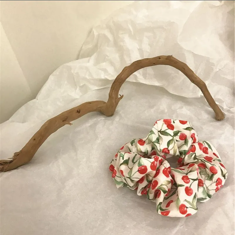 Floral Love Hair Tie - Cherry