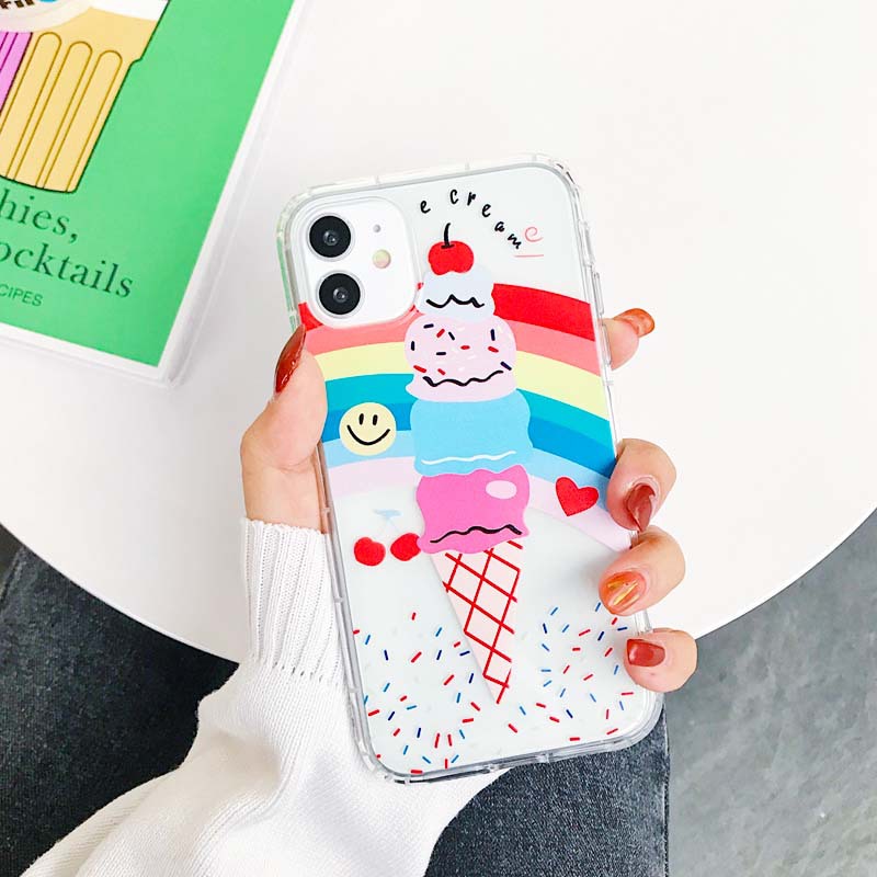 Compatible with Apple , Ice cream transparent phone case