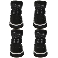 Pet cotton shoes ski boots - Black - View 1