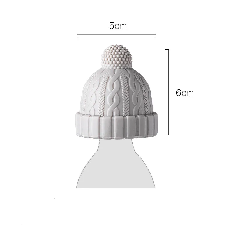 Champagne Wine Cork Sealing Hat - Grey 3Pcs