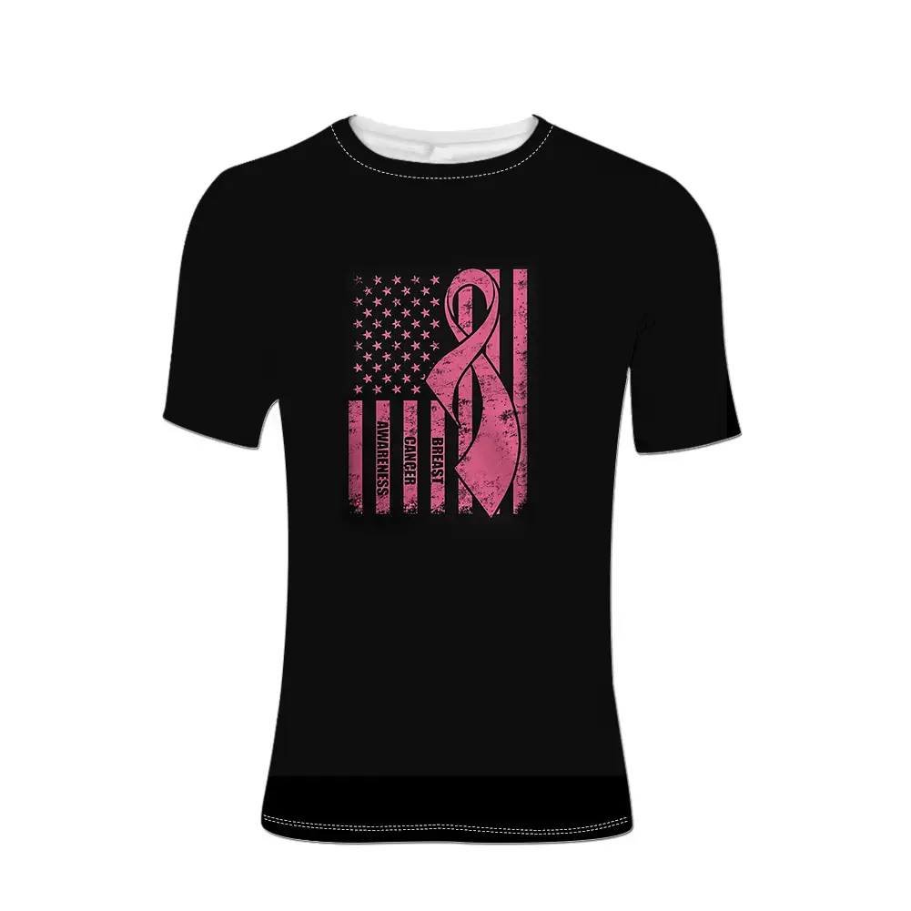 Printed round neck short sleeves