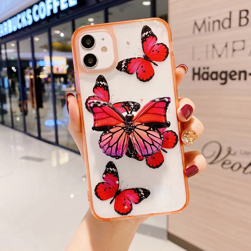 Butterfly phone case with stand