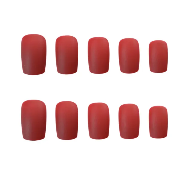 Finished manicure with false nails Red - Shop at LoveMi