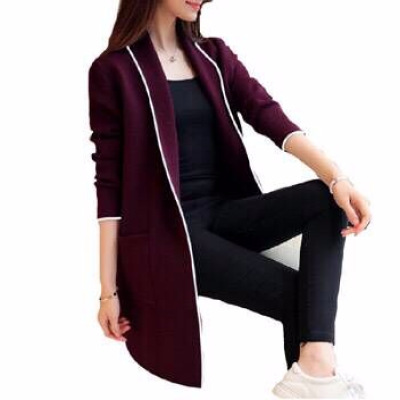 Ladies Cardigan Fleece Sweater