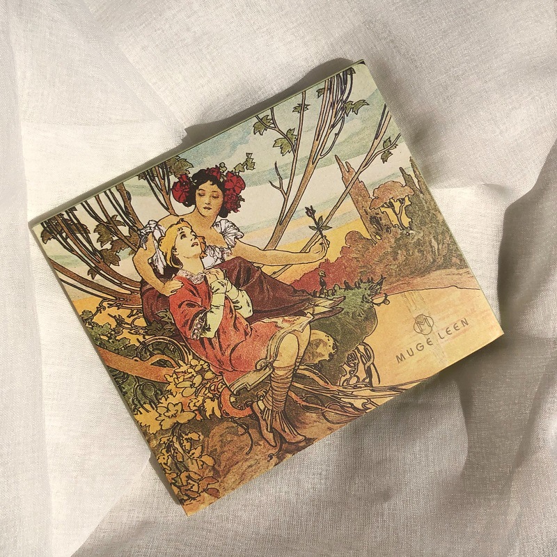 Палитра теней для век с шариками из розового золота