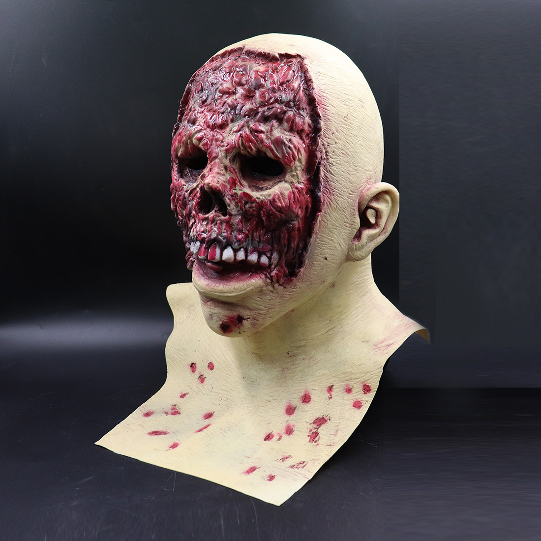 Scary Skull Latex Headgear — foto 4