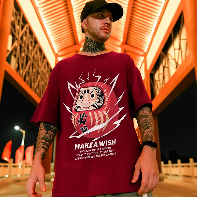 Hip hop loose short sleeves