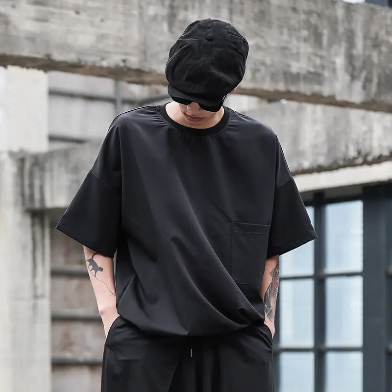 Loose drop shoulder shirt T-shirt