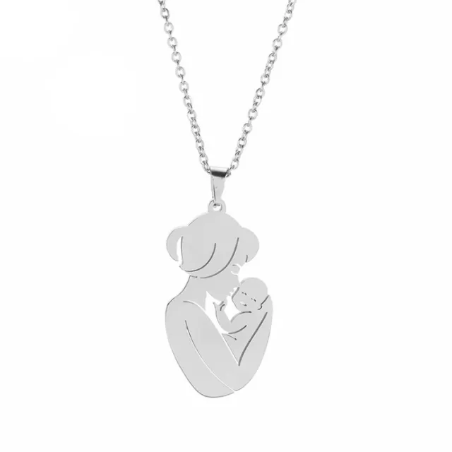 Mother plot necklace pendant Silver - Shop at LoveMi