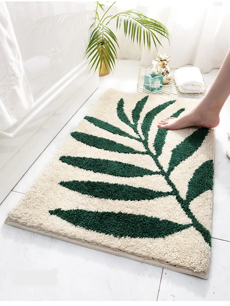Microfiber top fast drying bath mat - Style 2