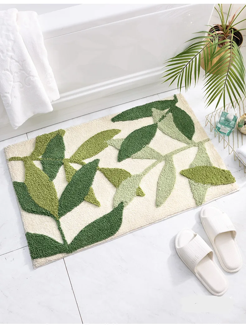 Microfiber top fast drying bath mat - Style 1