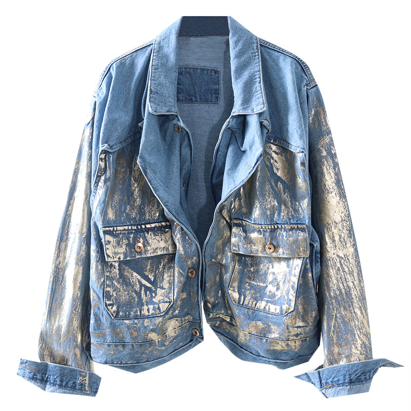 Handsome bronzing jacket top