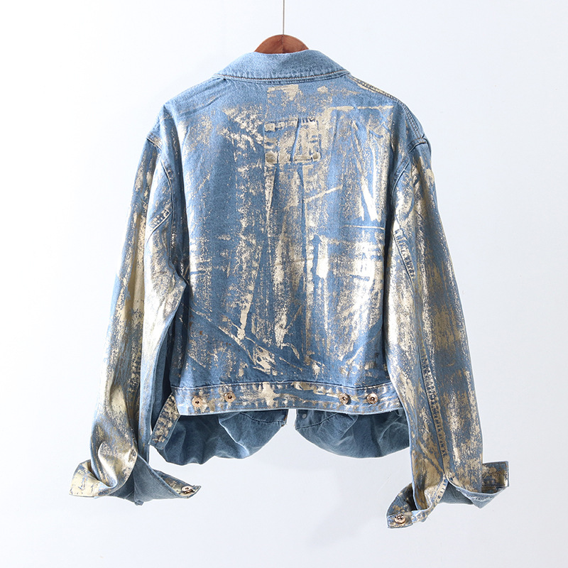Handsome bronzing jacket top