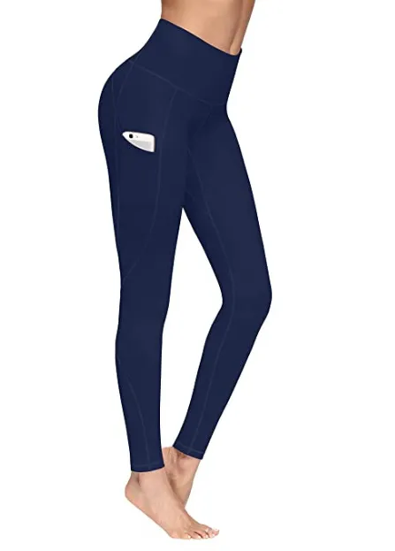 High waisted waist Yoga Pants - Blue