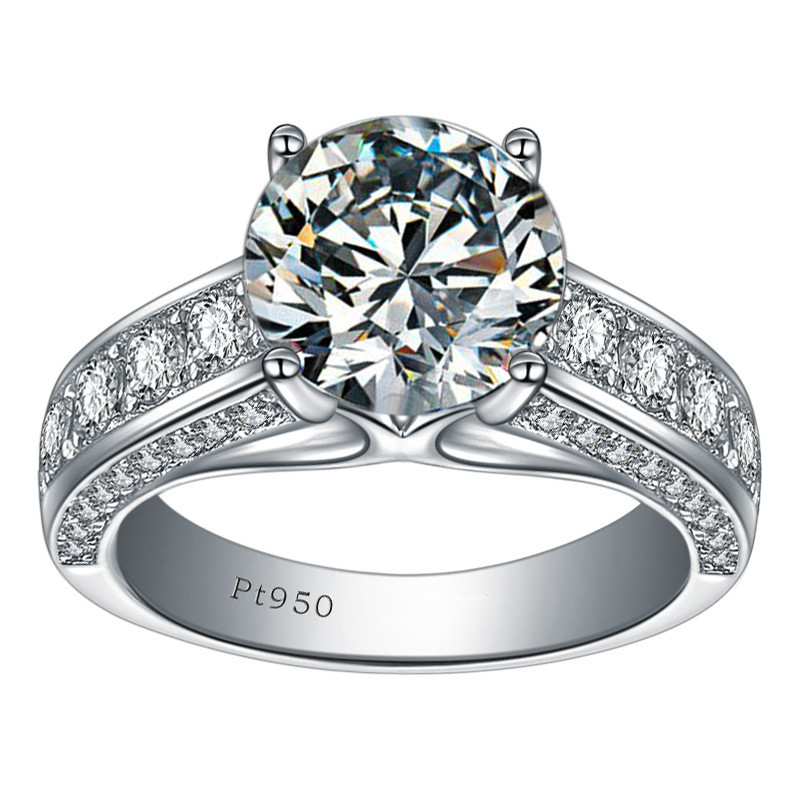Four Prong Pigeon Egg Ring