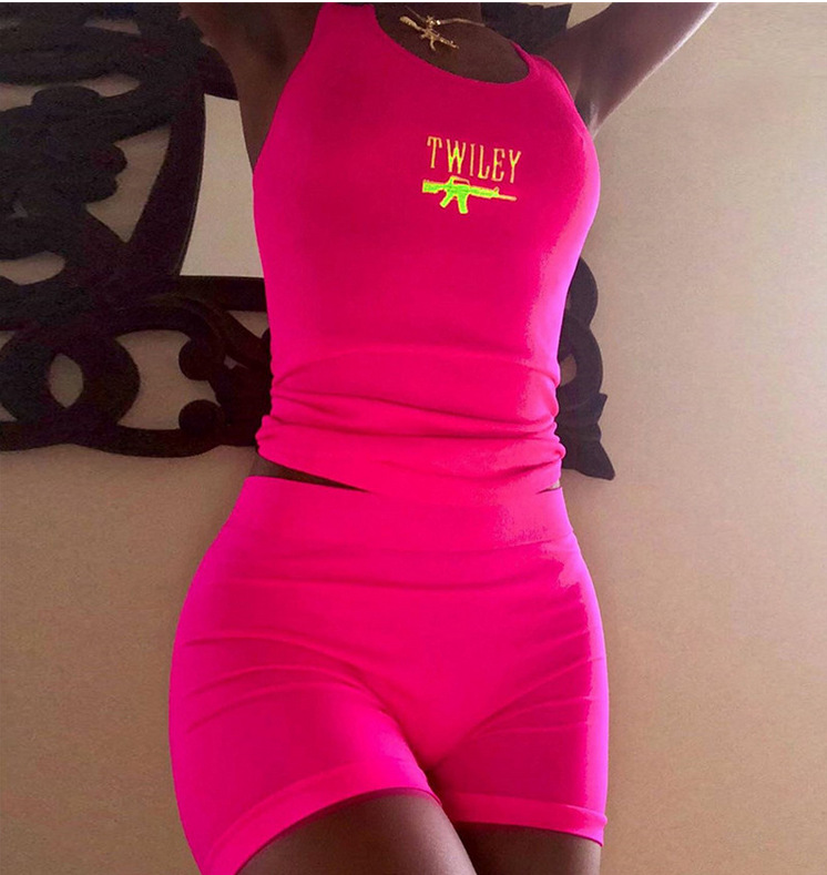 Two-piece printed vest