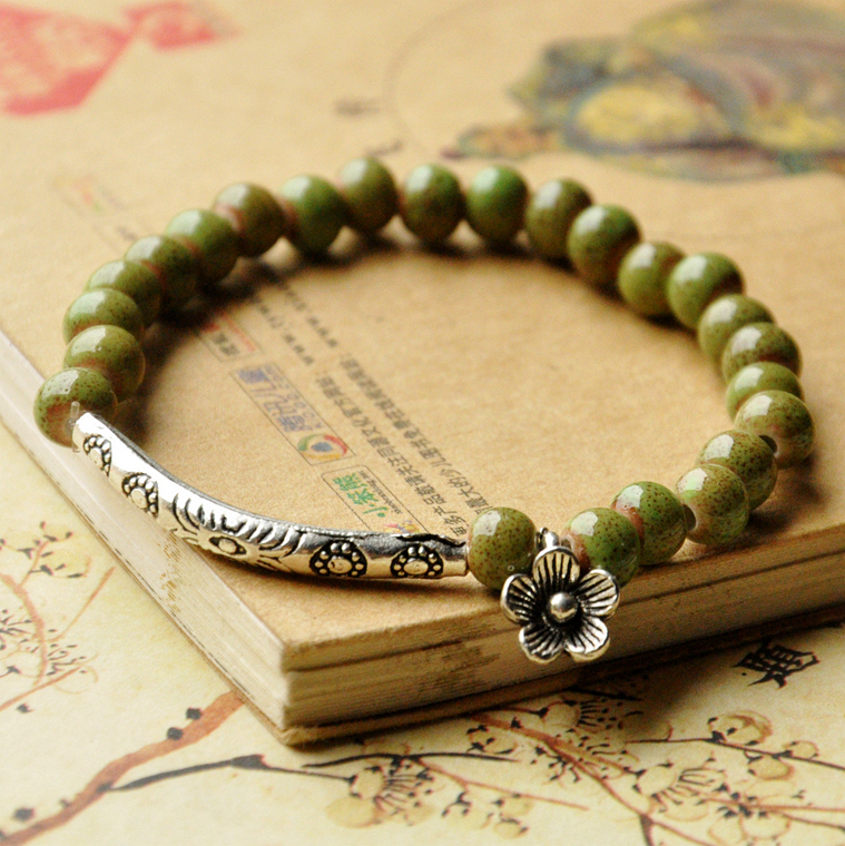 Ethnic style ceramic jewelry