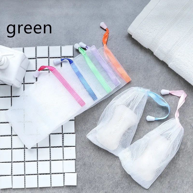 Handmade soap foaming net - Green
