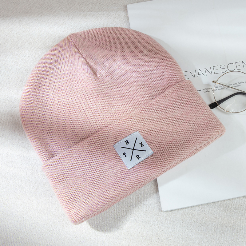 Ladies all match knitted wool hat Lotus Root Pink - Shop at LoveMi