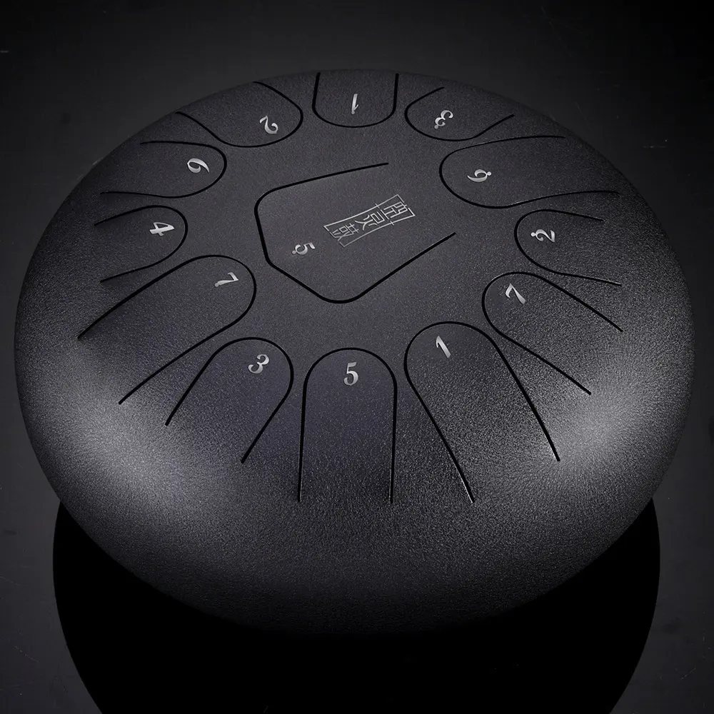 12-inch 13-tone Empty Color Drum Instrument