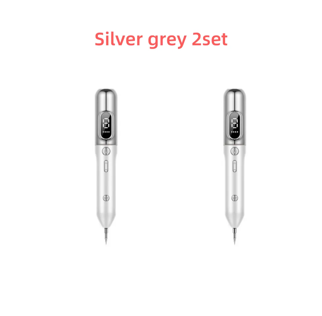 Blue Light Acne Beauty Instrument - Silver Grey 2Sets