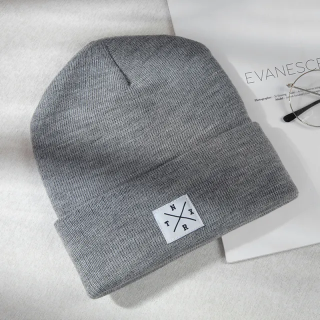 Ladies all match knitted wool hat Grey - Shop at LoveMi