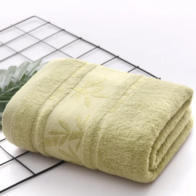 Bamboo Cellulose Jacquard Bath Towel Green - Shop at LoveMi