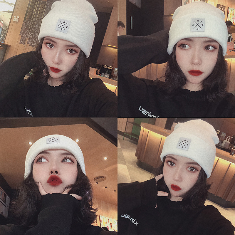 Ladies all-match knitted wool hat