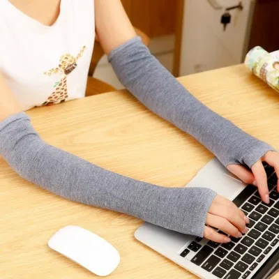 Leaky fingerless half finger glove socks Grey - Shop at LoveMi