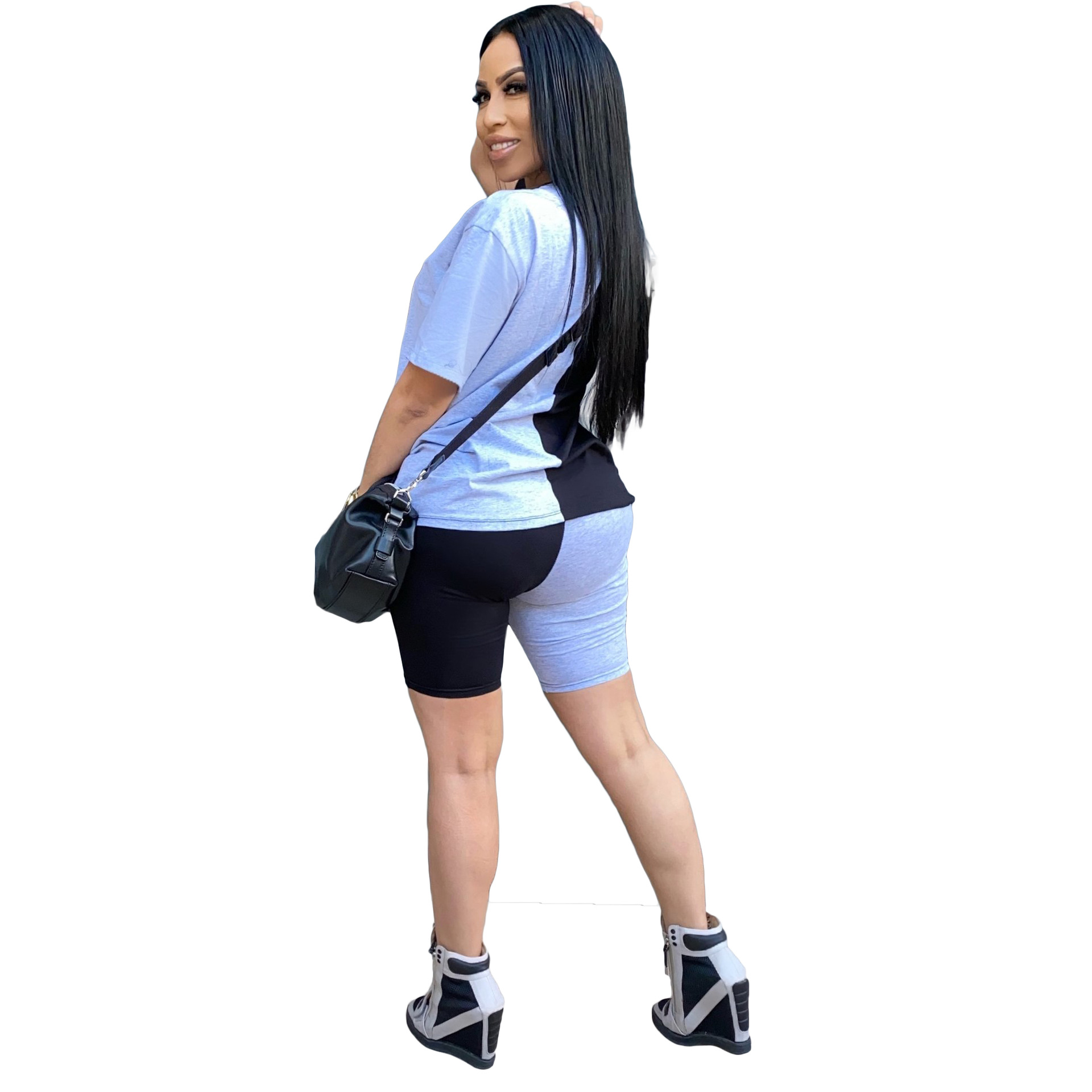 Stitching burnt multicolor suit