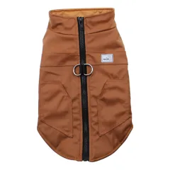 Winter Pets Keep Warm Vest Dog Cat Clothes - Brown - View 1