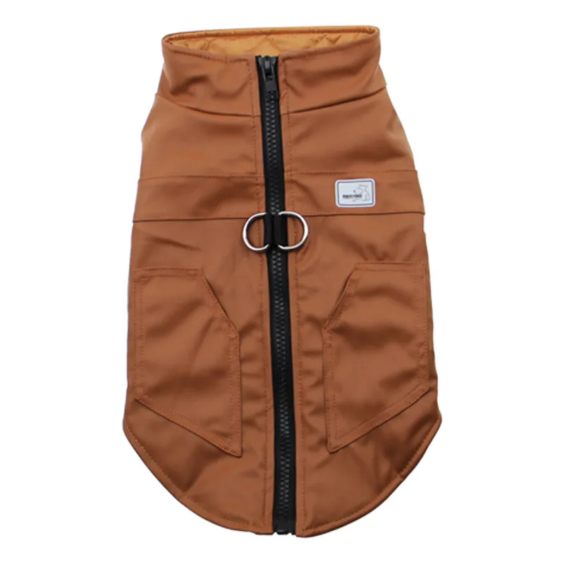 Winter Pets Keep Warm Vest Dog Cat Clothes - Brown