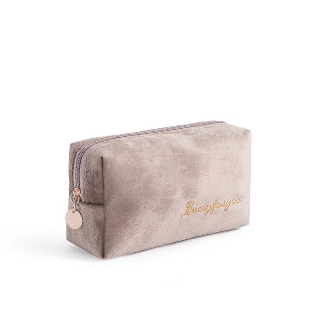 XZP Multifunction Travel Cosmetic Bag Women Makeup Bags Toiletries Organizer Solid Color Female Storage Make Up Case Necessaries Khaki - Shop at LoveMi