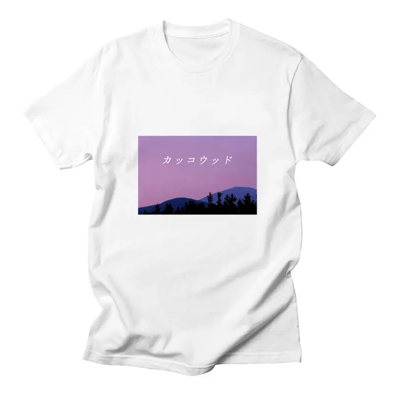 Printed round neck short sleeves
