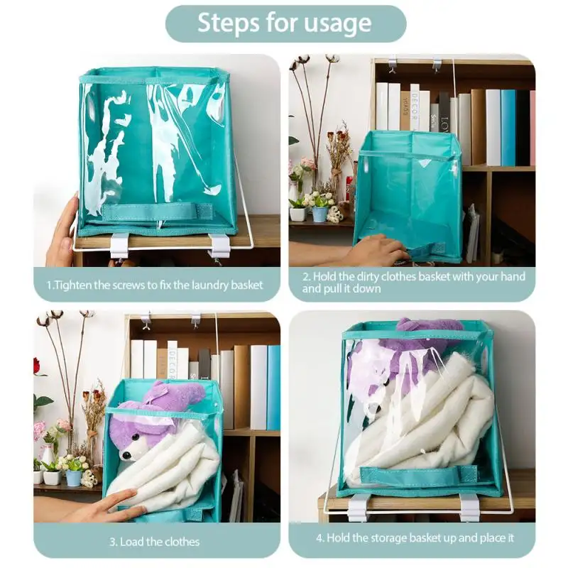 Closet Caddy Dirty Clothes Storage Box Organizer