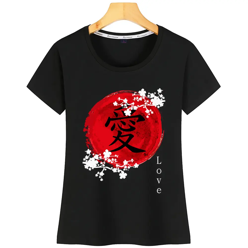 Printed round neck short sleeves
