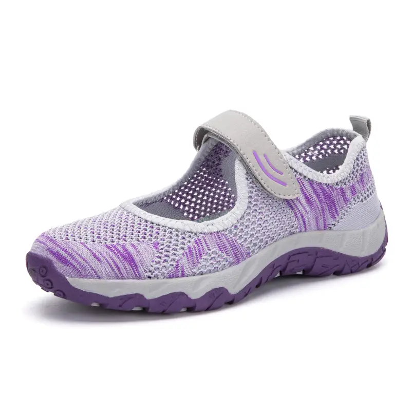 Flat bottom middle-aged mother hollow low-top shoes