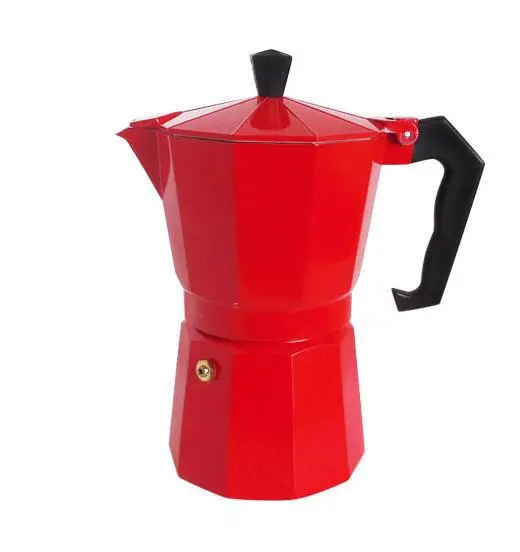 Aluminum Mocha Pot Coffee Maker Red - Shop at LoveMi