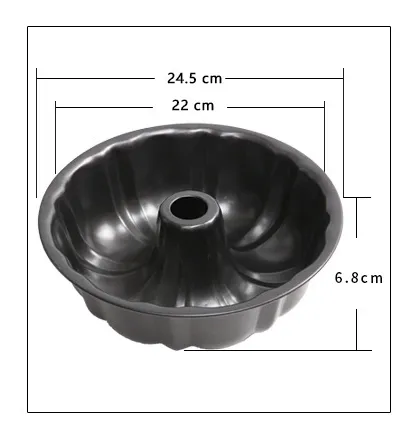 Round Deep Baking Mold Bundt Pumpkin Shape Cake Pan – image 3