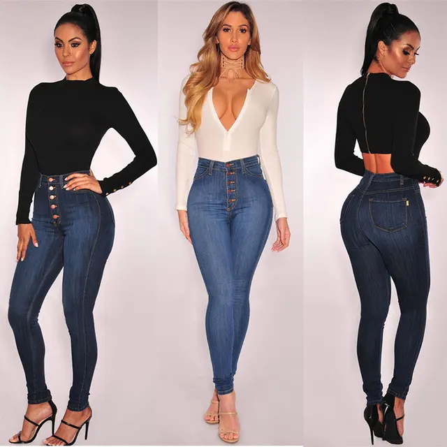 Autumn High Selling Ladies Jeans Waist Sexy Female Skinny