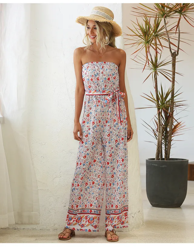 Printed wide leg trousers Colorful - Shop at LoveMi