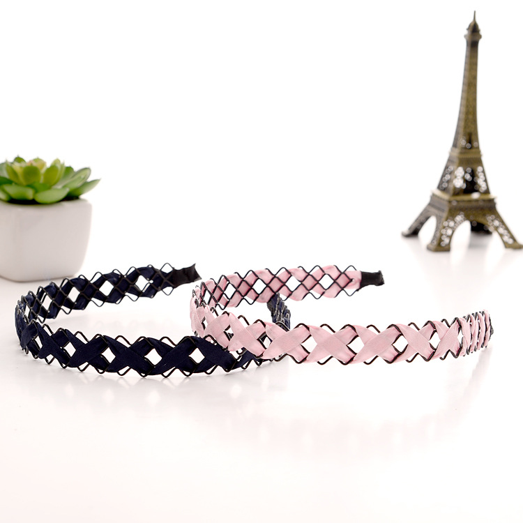Hollow chiffon woven headband