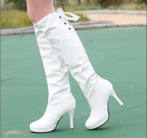 Autumn and winter high top women Martin boots White - Shop at LoveMi